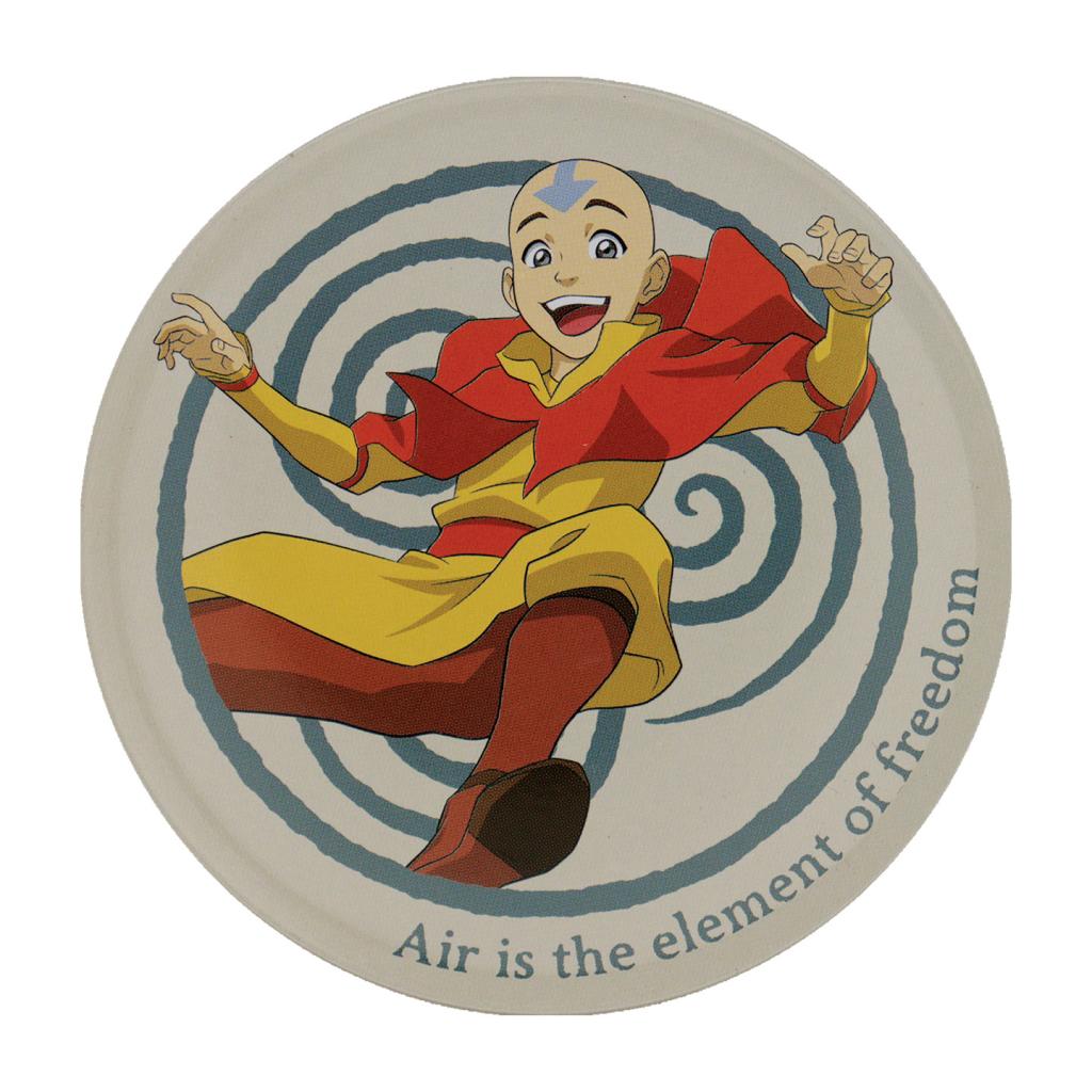 AVATAR Le Dernier Maître de l'Air- 4 Dessous de Verres Gravés en Métal - 3