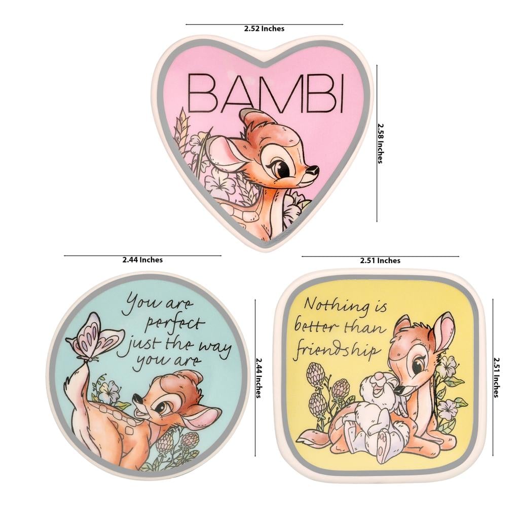 BAMBI - 3 Mini Trinket Tray Set - 20,6x7,2x2,3 cm - 3