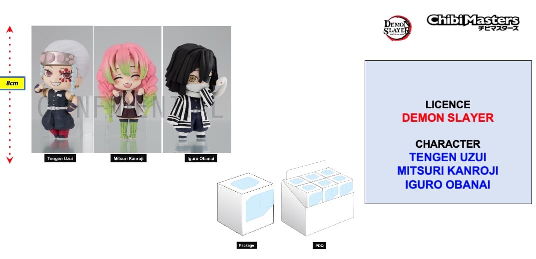 DEMON SLAYER - Figurine ChibiMasters 8cm - Vol 3 'Assortiment 12 pcs'