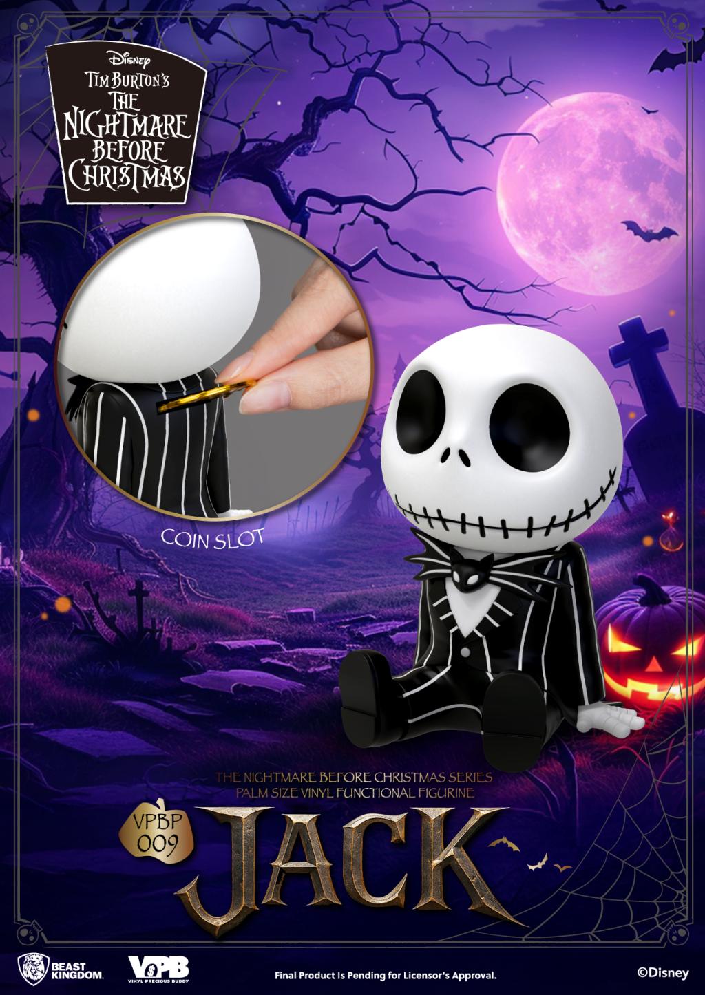 NIGHTMARE BEFORE CHRISTMAS - Jack - Bank Vinyl Figure 11.8cm - 2