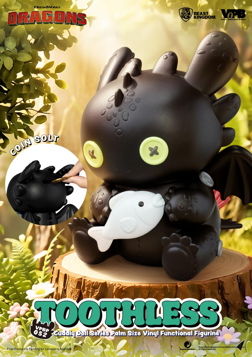 HOW TO TRAIN YOUR DRAGON - Toothless - Bank Vinyl Figure 11.7cm - 5