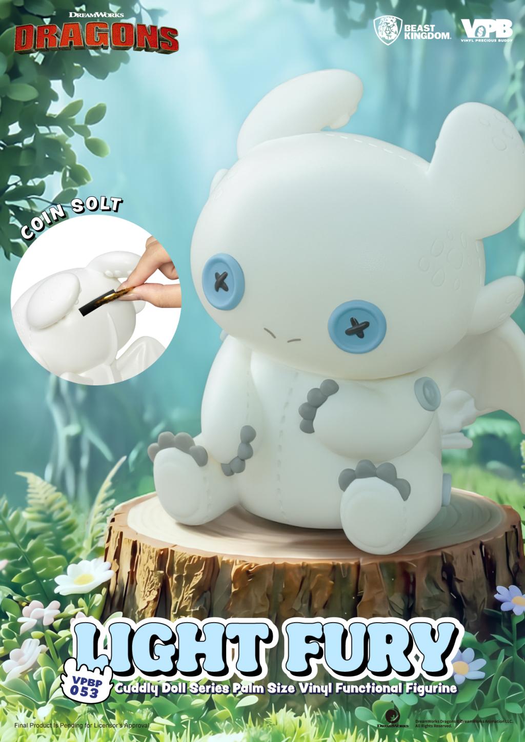 HOW TO TRAIN YOUR DRAGON - Light Fury - Bank Vinyl Figure 11.2cm - 4
