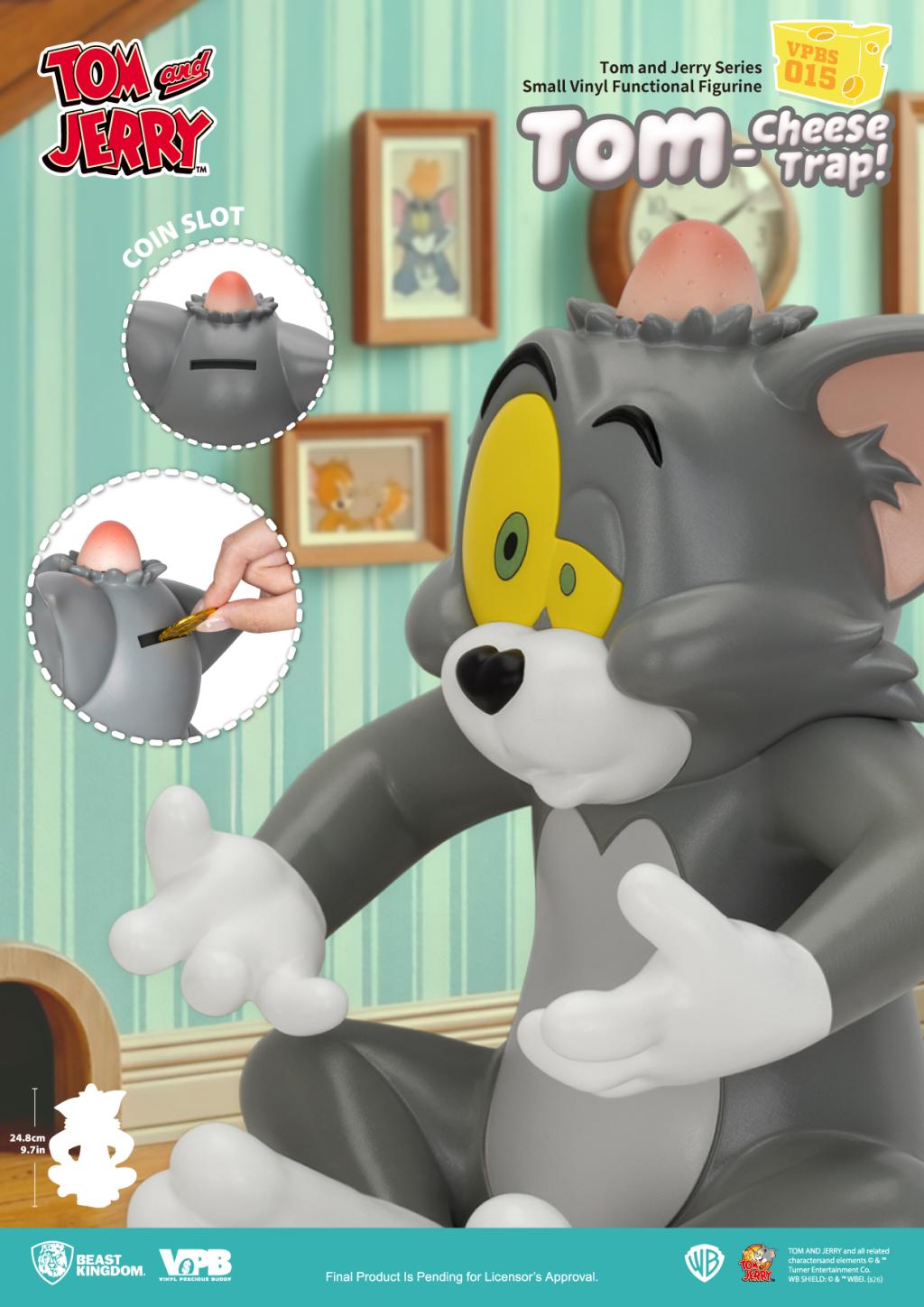 TOM & JERRY - Tom Cheese Trap - Bank 24.8cm - 5