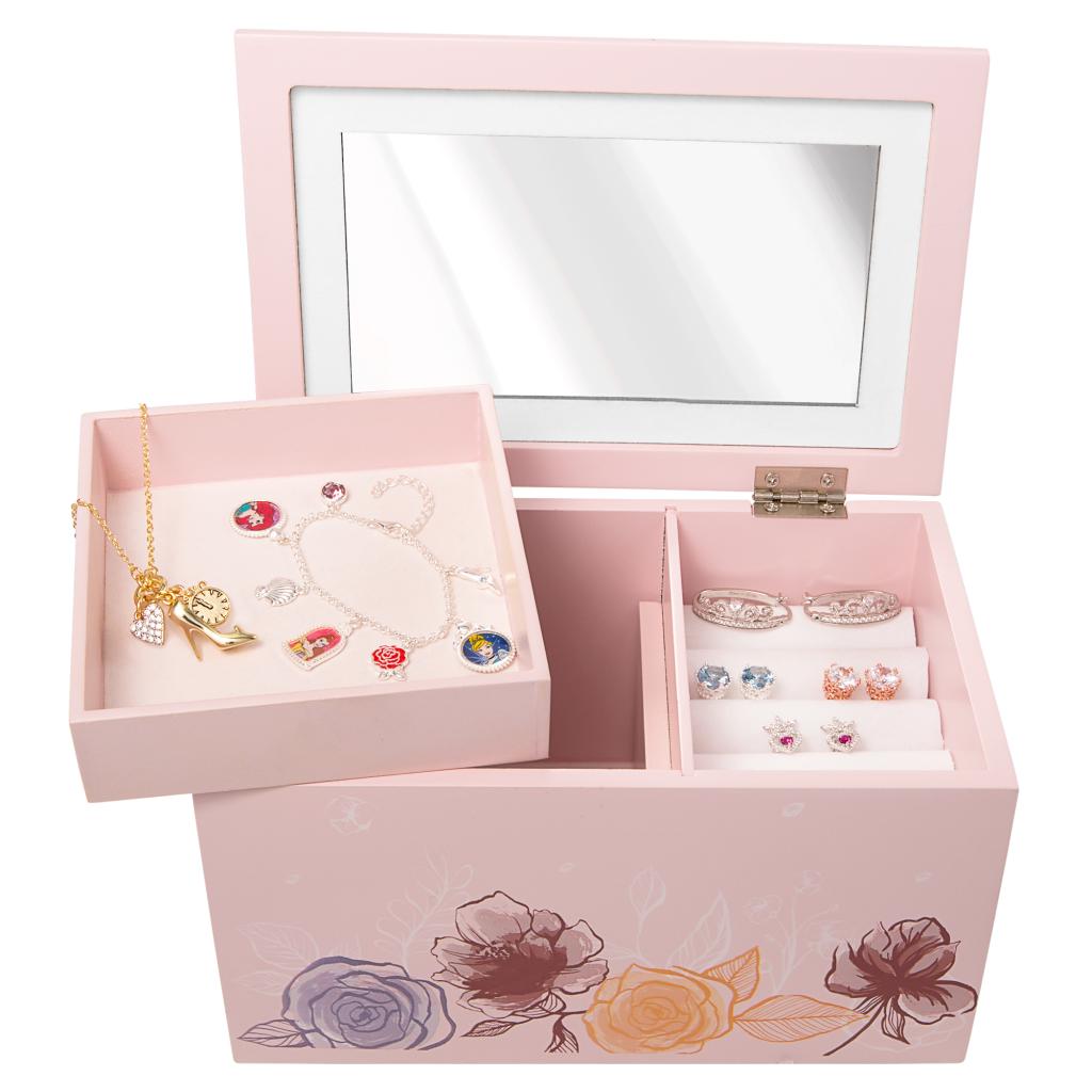 PRINCESS - Jewellery Box in Wood - 18x 11,5x 10 cm - 2
