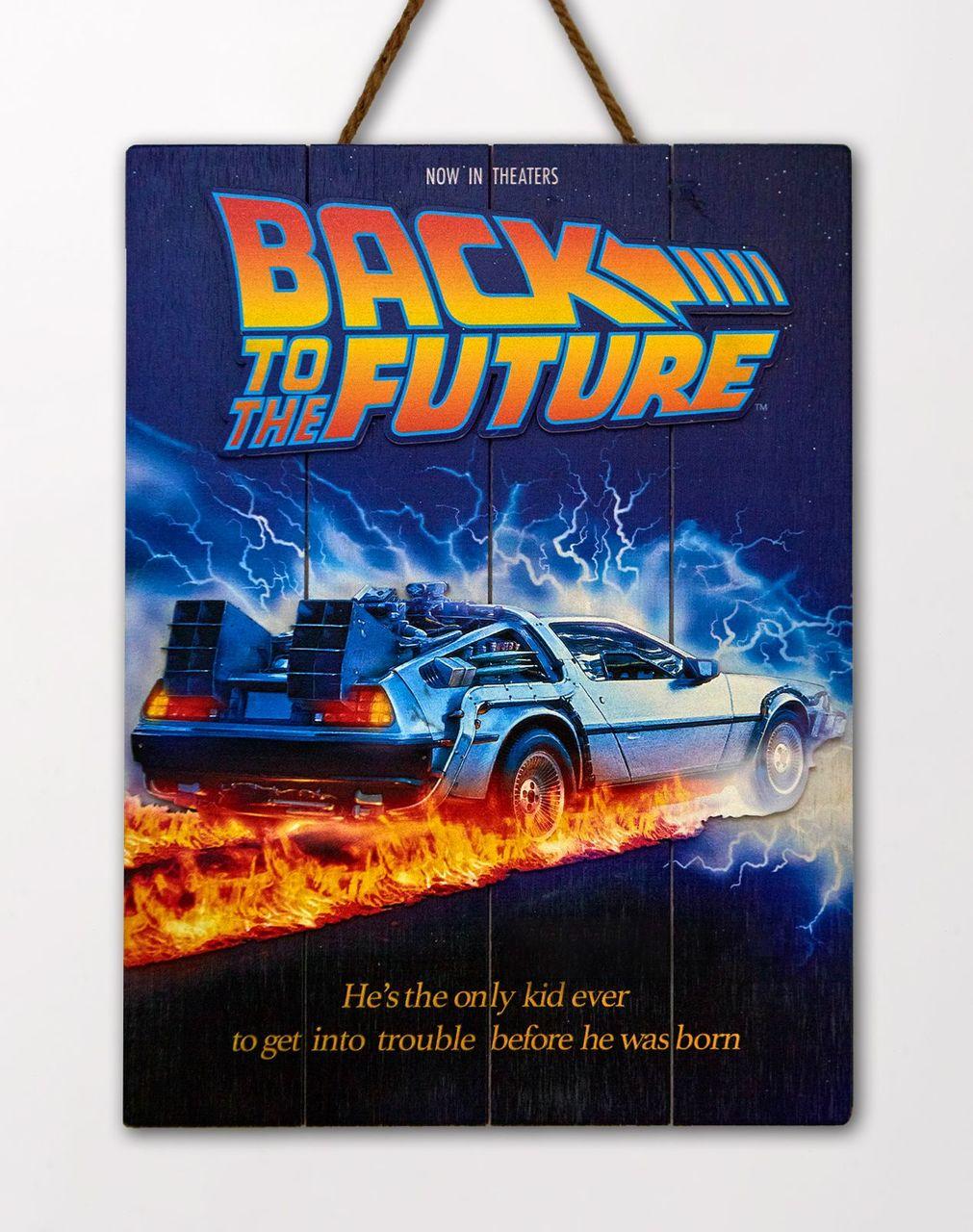 Distribution De Retour Vers Le Futur ShopForGeek | RETOUR VERS LE FUTUR - Poster WoodArts 3D en bois 1