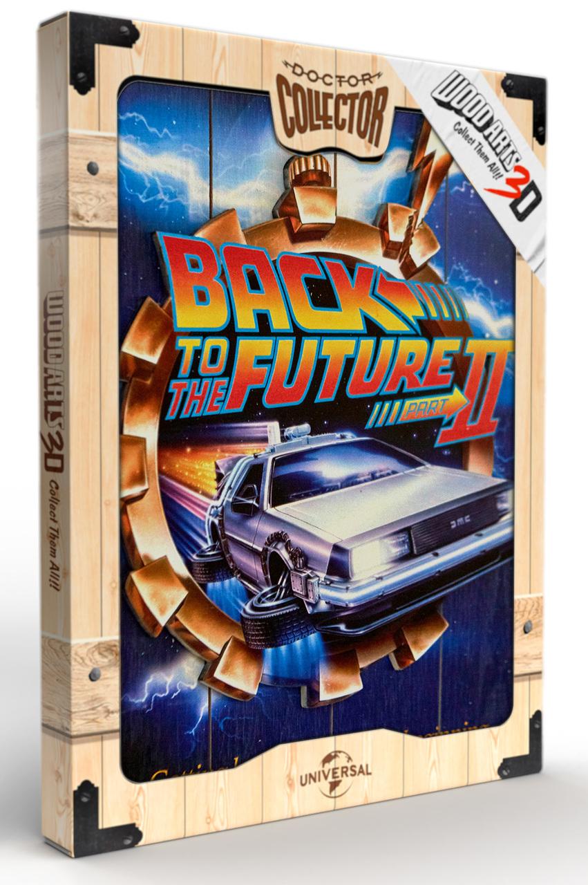 Distribution De Retour Vers Le Futur 2 ShopForGeek | RETOUR VERS LE FUTUR - Poster WoodArts 3D en bois 2