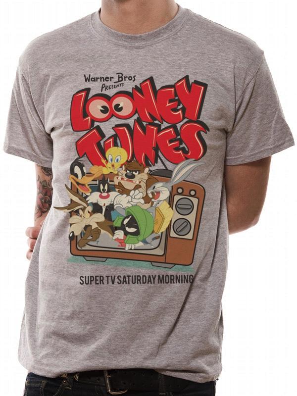LOONEY TUNES - T-Shirt IN A TUBE- Retro TV (S) - 2