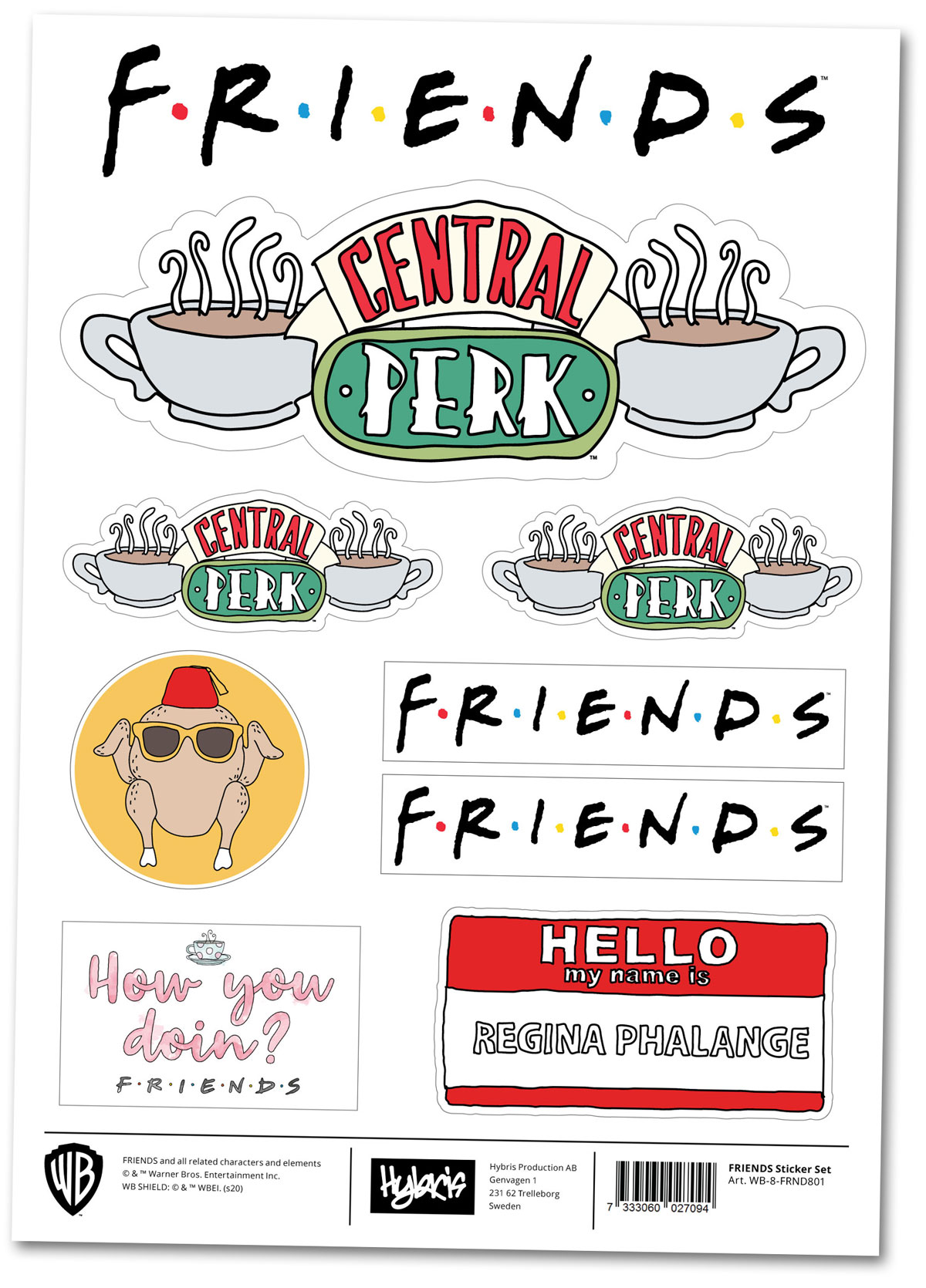 FRIENDS Official Stickers 20x30cm Stickers H.O