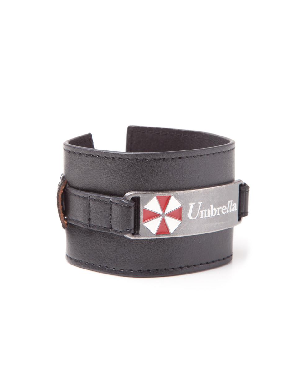 RESIDENT EVIL Metal Plate Wristband with Umbrella Logo