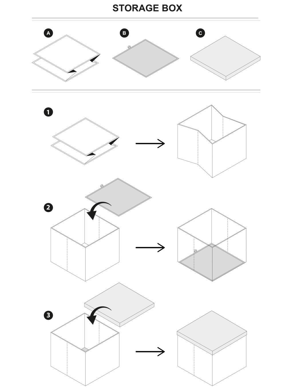 STITCH - Tabouret & Rangement - '30x30x30cm' - 4