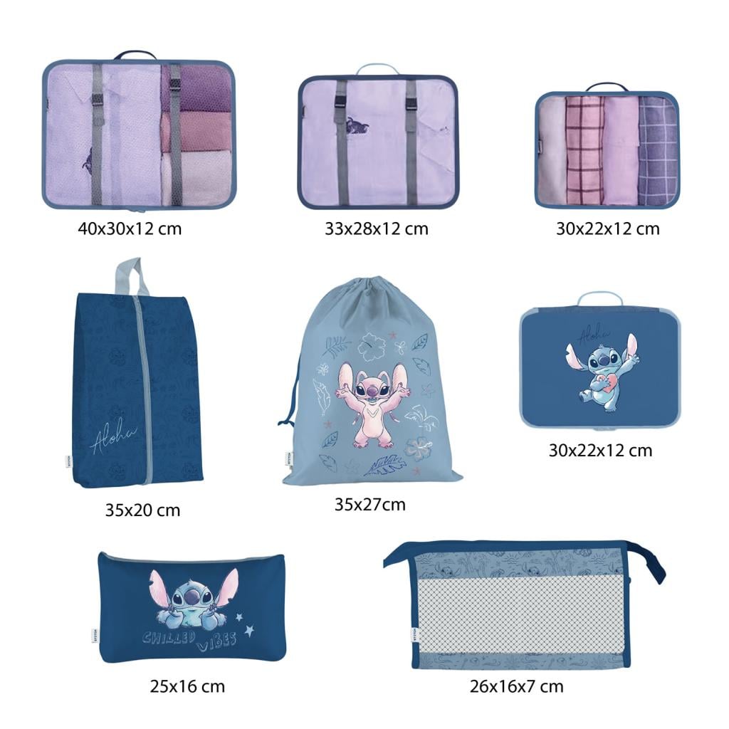STITCH - Suitcase Organizers - 8 pc. - 2