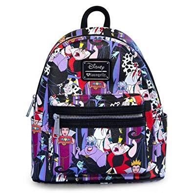 DISNEY Villains AOP Mini Backpack 'LoungeFly'