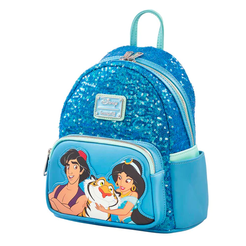 DISNEY Aladdin and Jasmine Mini Backpack LoungeFly