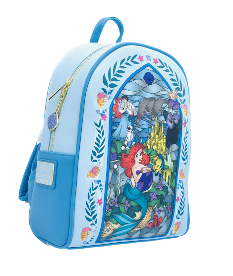 LA PETITE SIRENE - Stain Glass - Mini Sac à Dos Loungefly 'Exclusive' - 2
