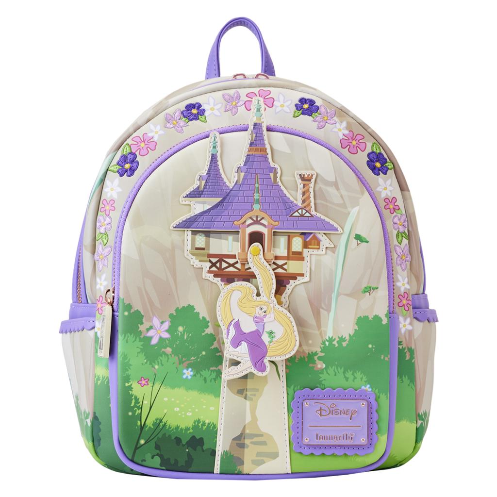 TANGLED Rapunzel swinging from tower Mini Backpack LoungeFly