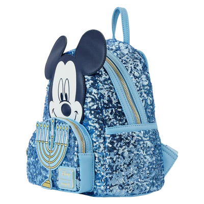 MICKEY - Joyeux Hanukkah Menorah - Mini Sac à Dos LoungeFly - 2