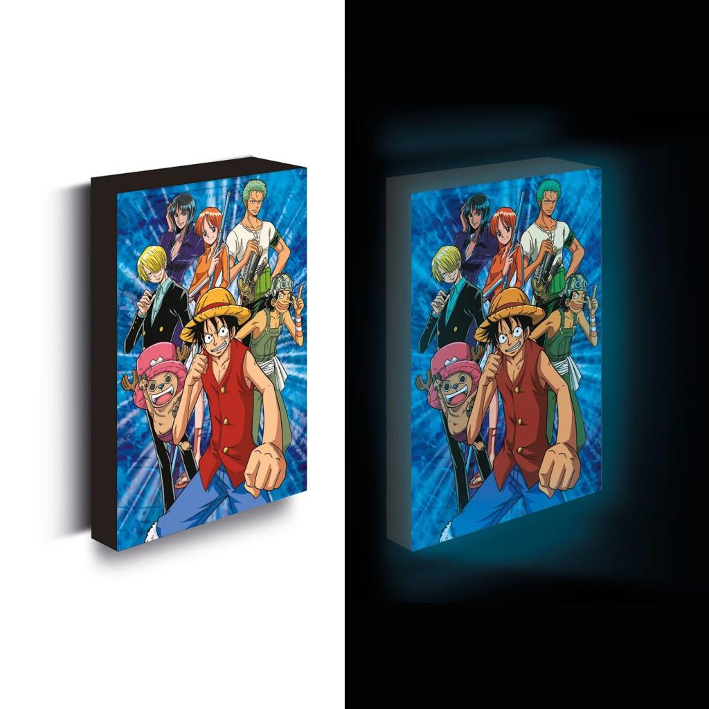 ONE PIECE - Luffy With Friends - Canvas Lumineux 40X30 Cm - 2