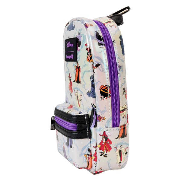 DISNEY - Villains - Mini Sac à Dos Plumier Iridescent LoungeFly - 2