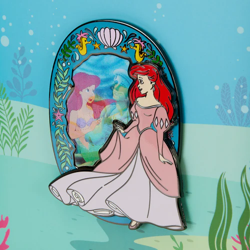 LA PETITE SIRENE - Princesse - Pins Lenticulaire 8cm Loungefly - 3