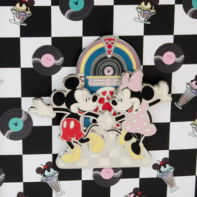 DISNEY - Minnie et Mickey Date Night Juke Box - Pins 8cm Loungefly - 2