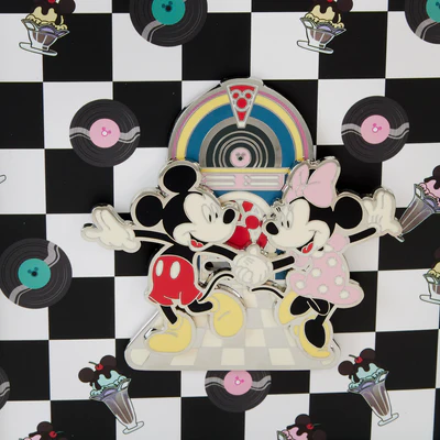 DISNEY - Minnie et Mickey Date Night Juke Box - Pins 8cm Loungefly - 3