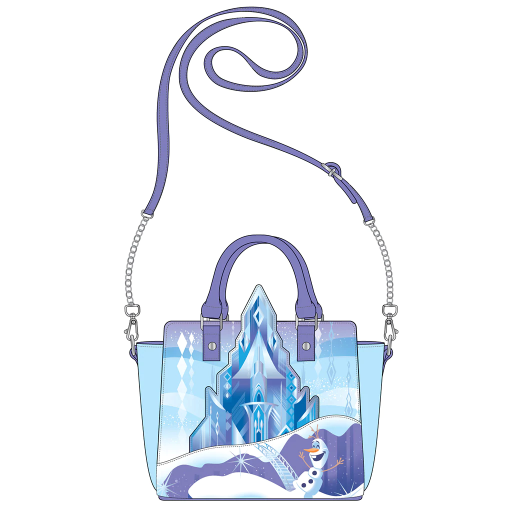 DISNEY Frozen Castle Backpack LoungeFly '25x22x6cm