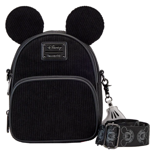 New Sleek Black Mickey Mouse Loungefly Satchel Available at Walt