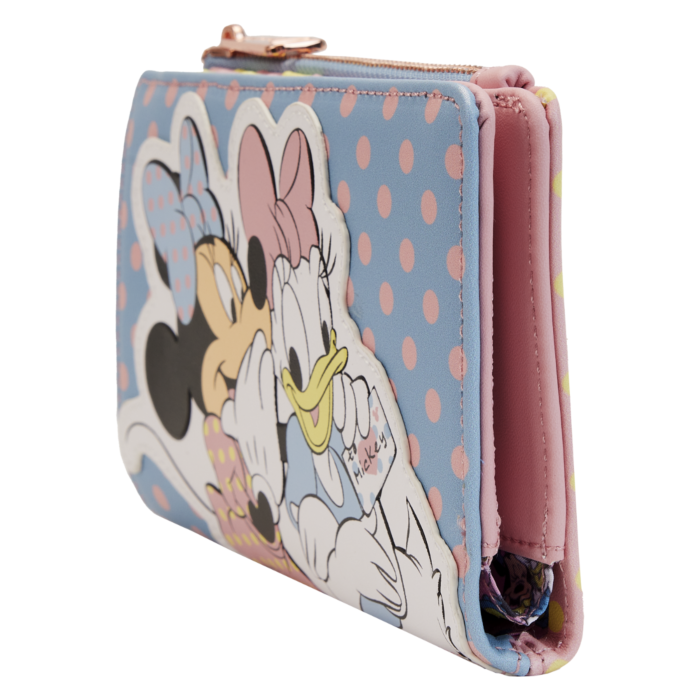 DISNEY - Minnie Daisy Pastel Color Block Dots - Portefeuille LoungeFly - 2