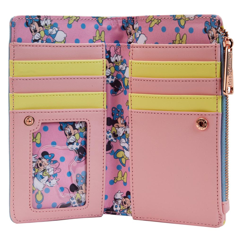 DISNEY - Minnie Daisy Pastel Color Block Dots - Portefeuille LoungeFly - 4