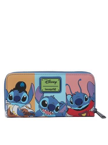 DISNEY Jaase Stitch Colorblock Wallet LoungeFly Exclusive