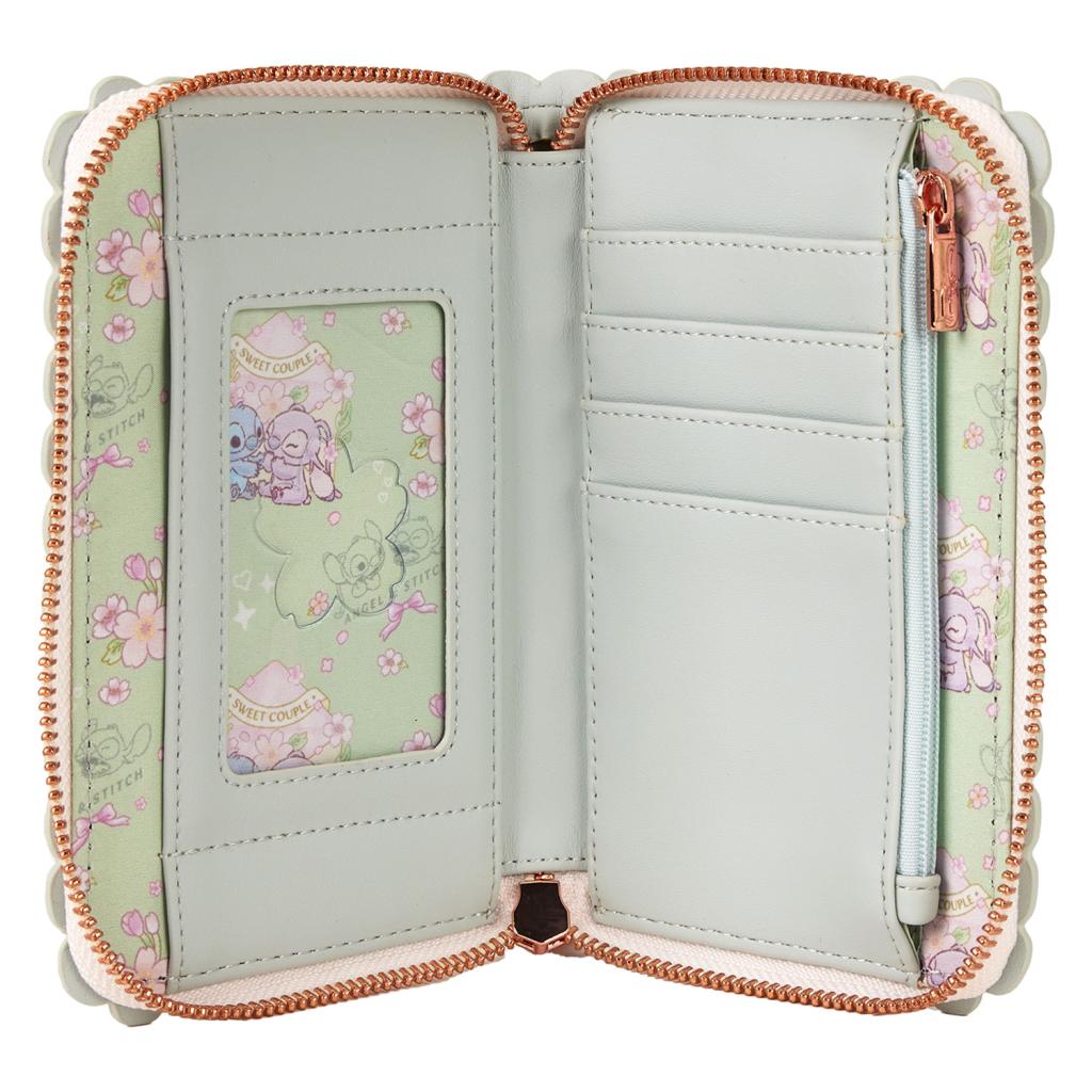 DISNEY - Cute Stitch Cherry Blossom - Portefeuille LoungeFly - 4