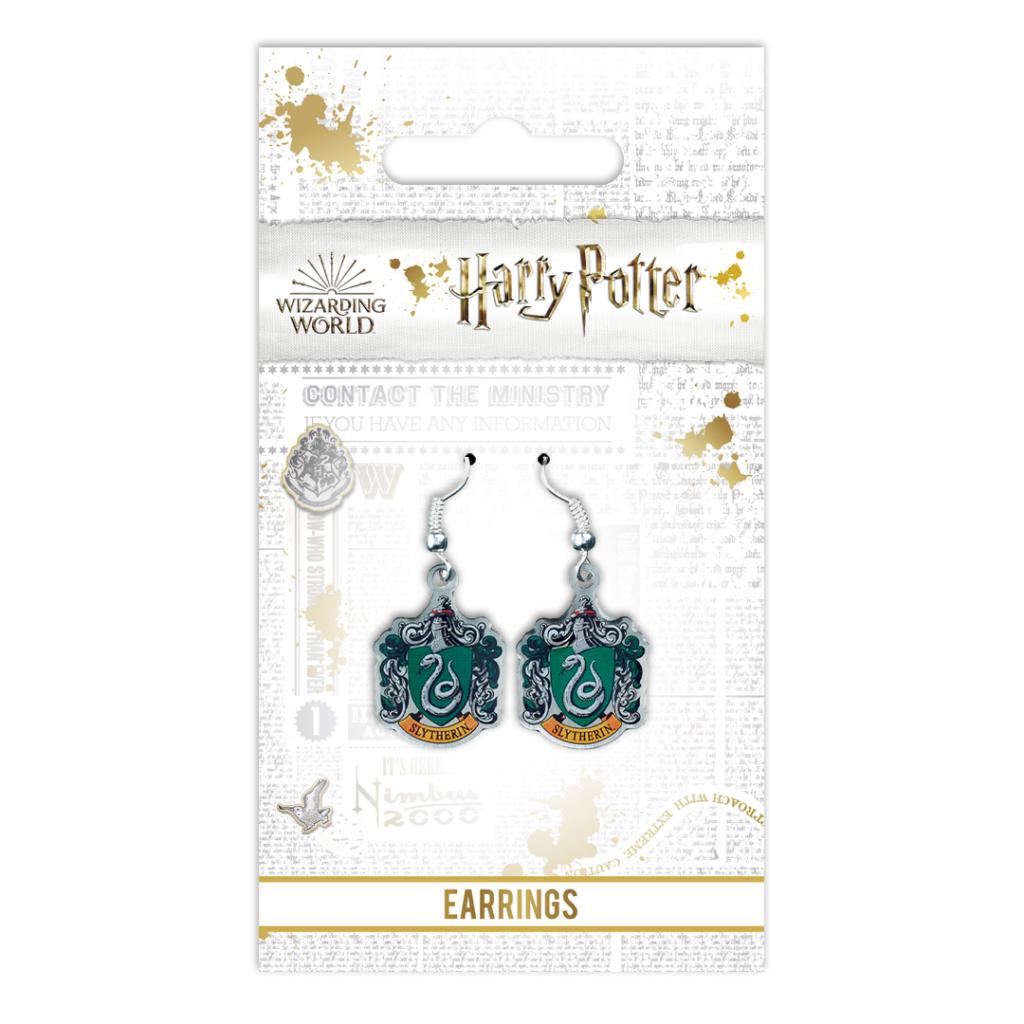 HARRY POTTER - Boucles d'oreilles Pendantes - Emblème Serpentard - 2