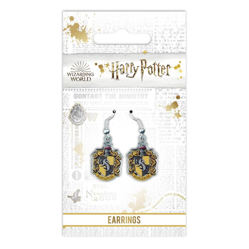 HARRY POTTER - Boucles d'oreilles Pendantes - Emblème Poufsouffle - 2