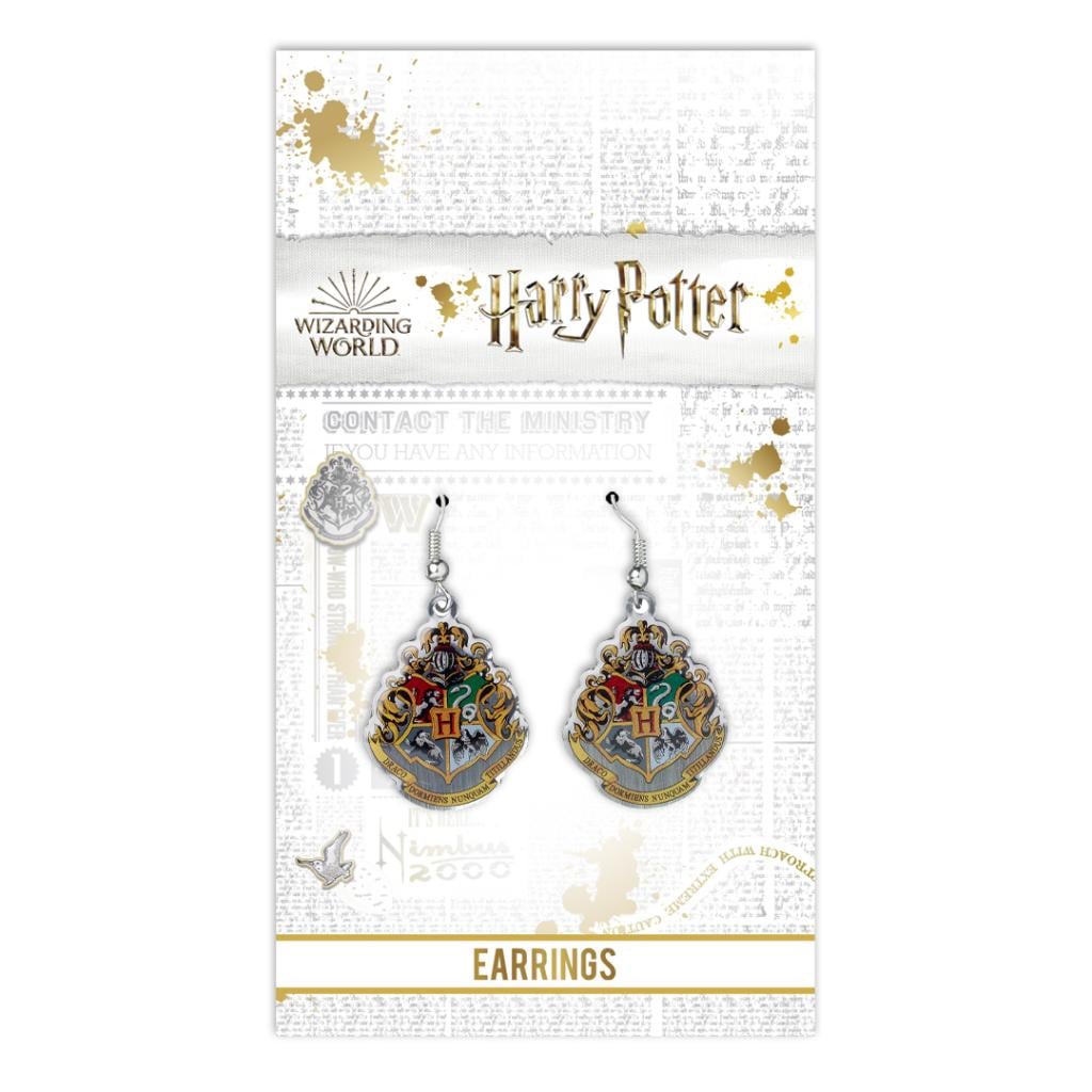 HARRY POTTER - Boucles d'oreilles Pendantes - Emblème Poudlard - 2