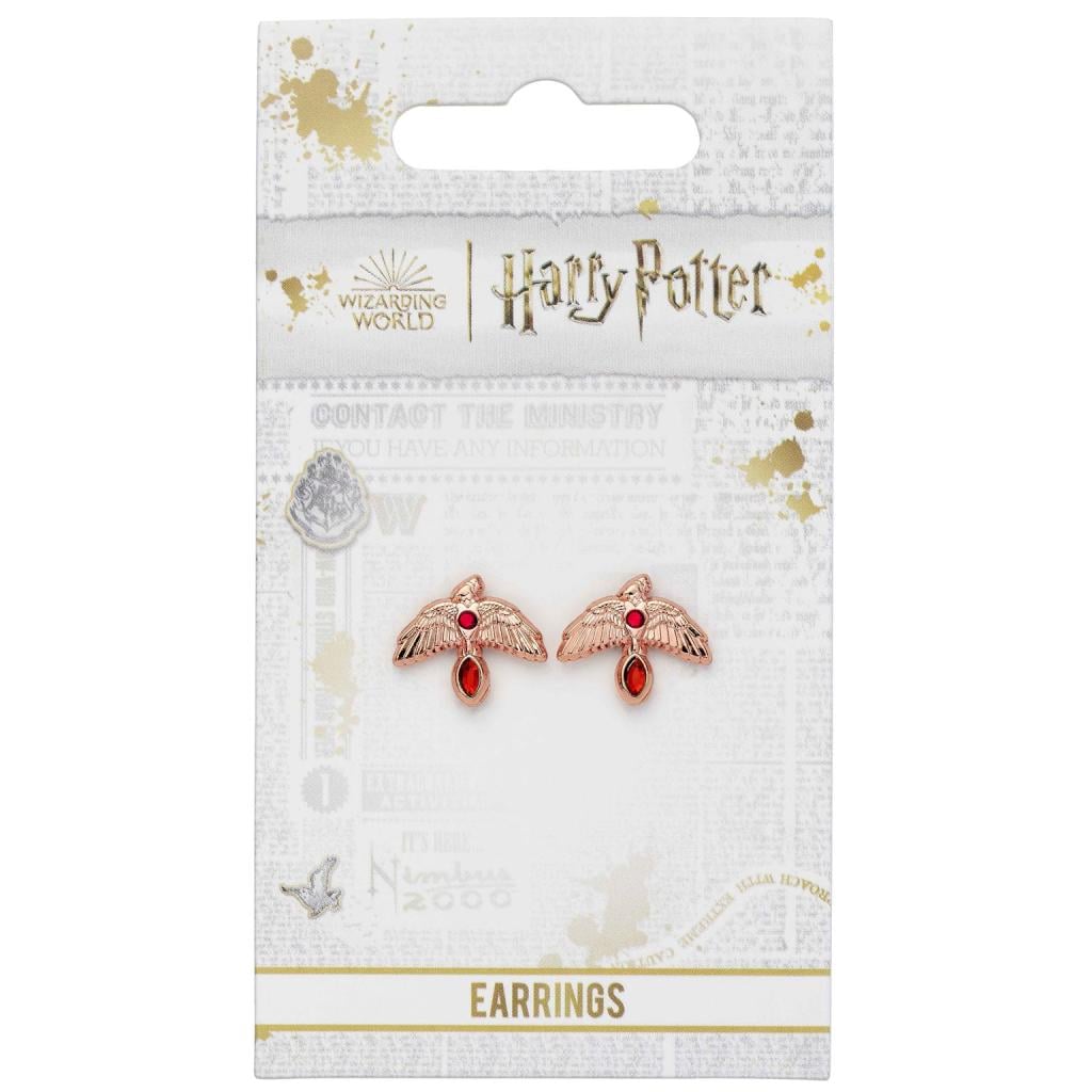 HARRY POTTER - Boucles d'Oreilles - Phénix Rose Gold - 2