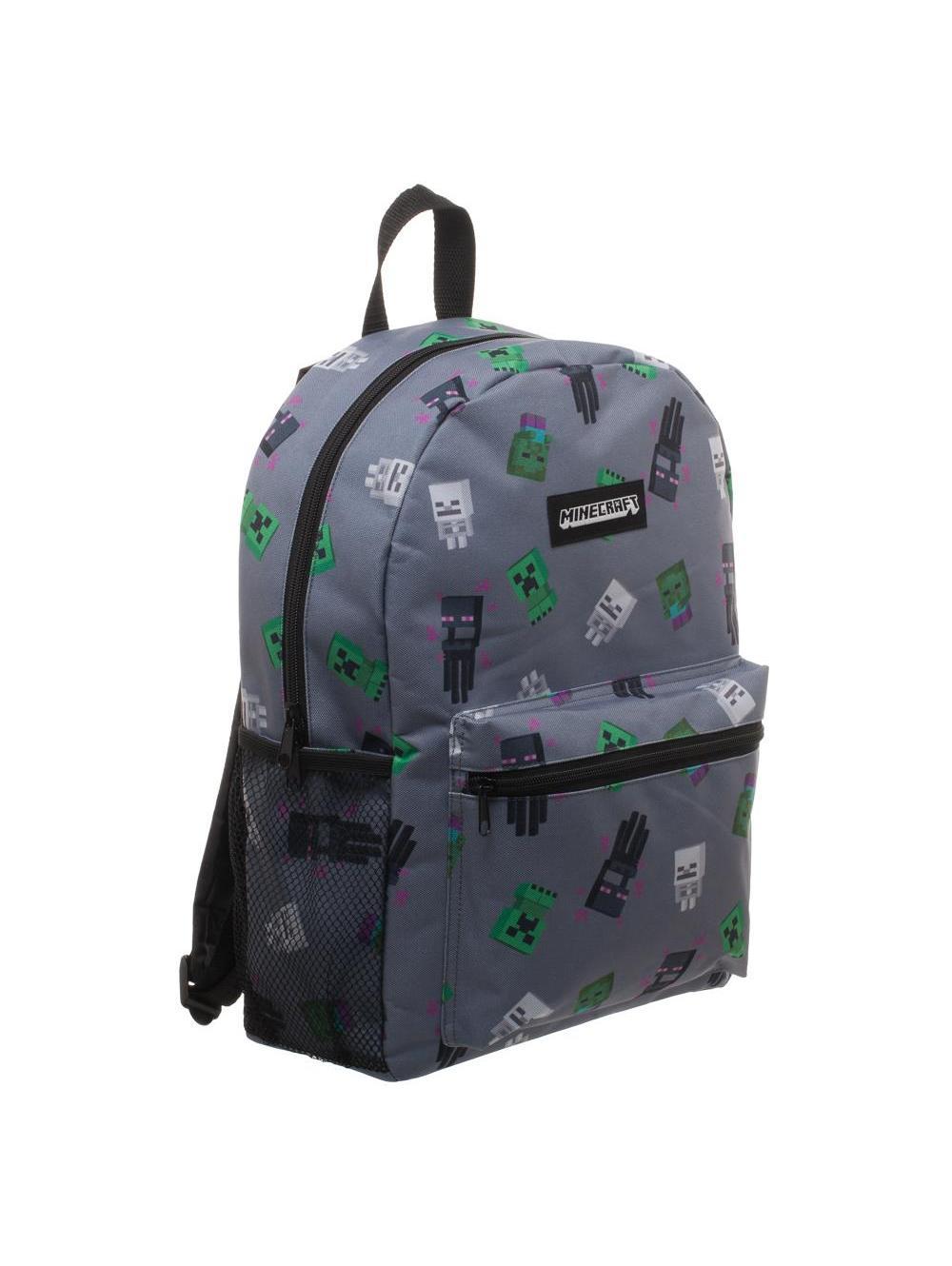 MINECRAFT Back To School 4 Pcs Backpack Set Bag Minecraft