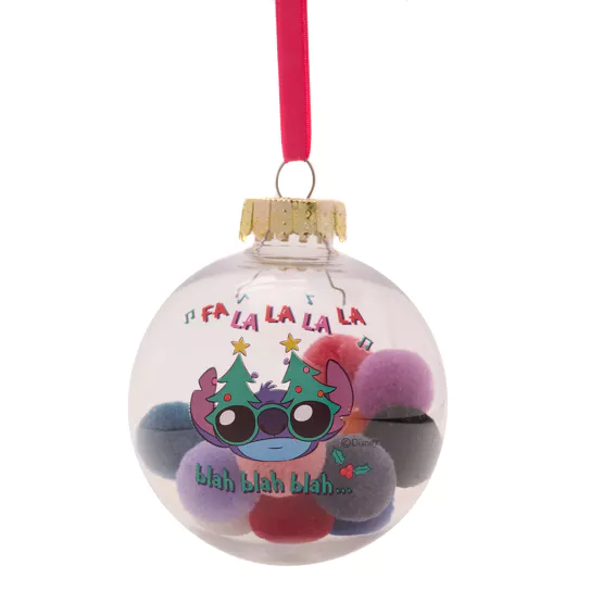 STITCH - Set de 7 Boules de Noël Pompom - 3