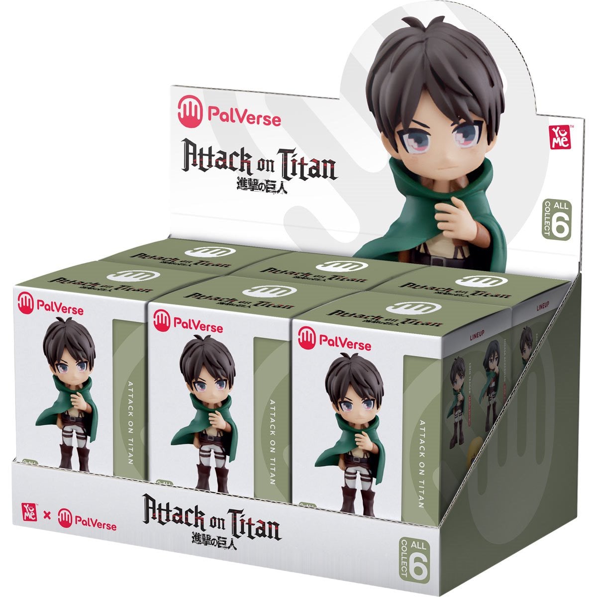 L'ATTAQUE DES TITANS - Blind Box - Assortiment 6 Figurines 9cm