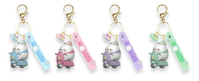 MOLANG - Scooter Series - Assortiment 12 Porte-Clés 6-7cm Blind Box - 2