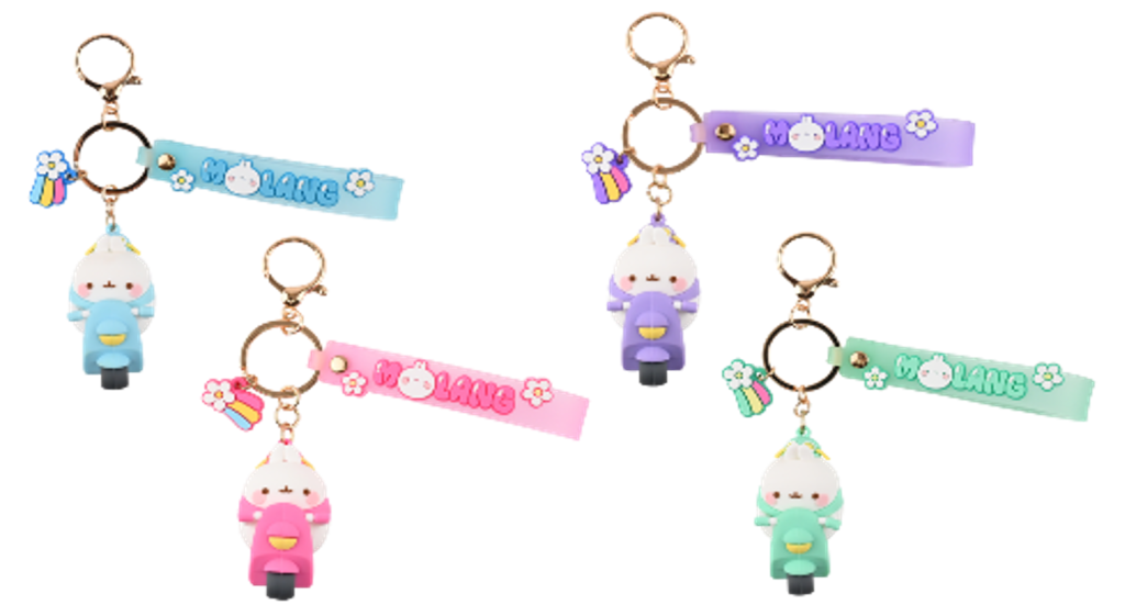 MOLANG - Scooter Series - Assortiment 12 Porte-Clés 6-7cm Blind Box - 4