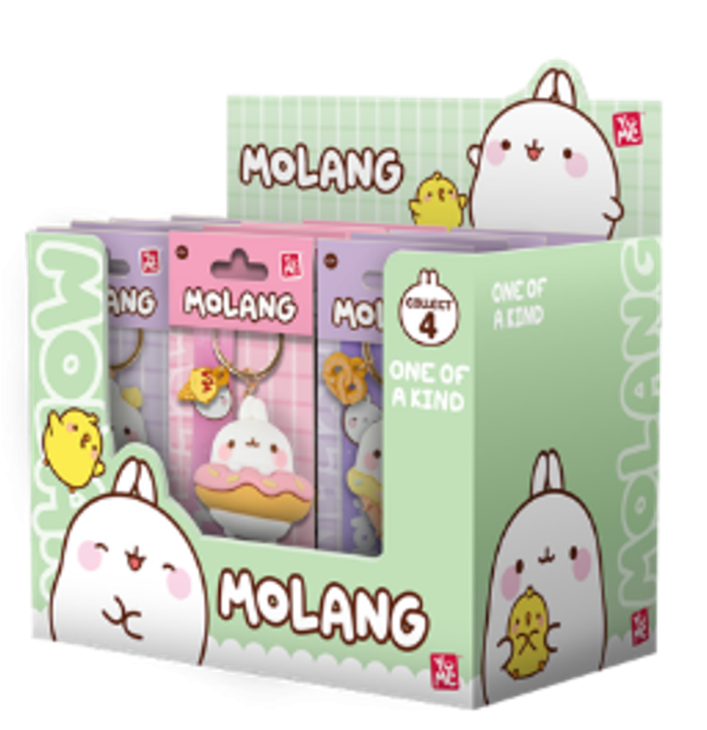MOLANG - Snack Times Series - Assortiment 9 Porte-Clés 5cm Blind Box - 3
