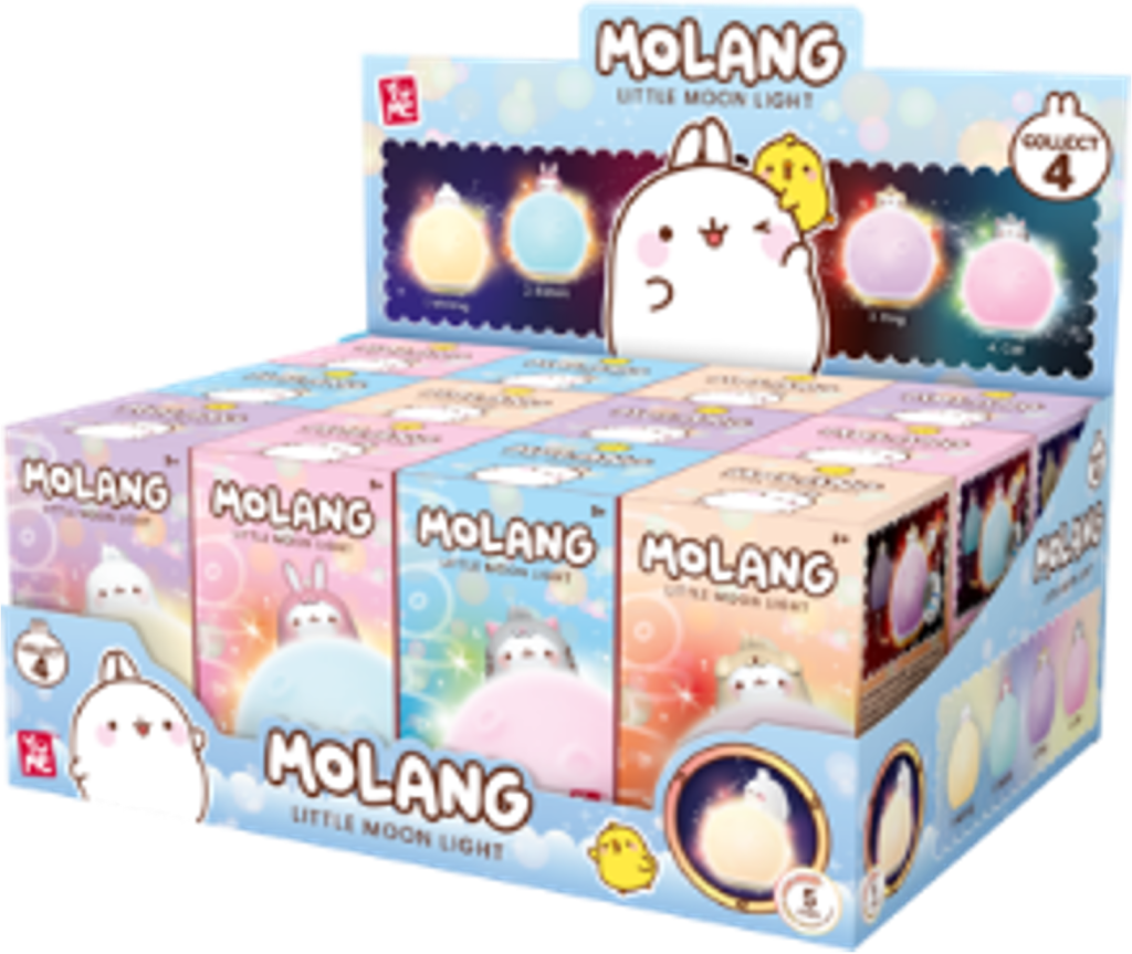 MOLANG - Light Moon Light Series - Assortiment 12 Fig. 8cm - 3