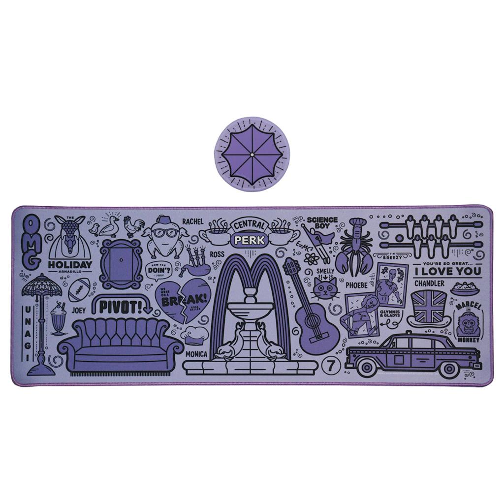 FRIENDS - 30th - Tapis de Bureau XL + 1 Sous-Verre - 2