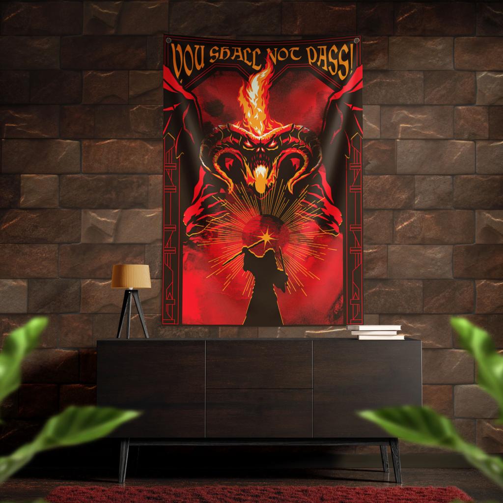 THE LORD OF THE RINGS - Balrog - Wall Banner '125 x 85 cm' - 2