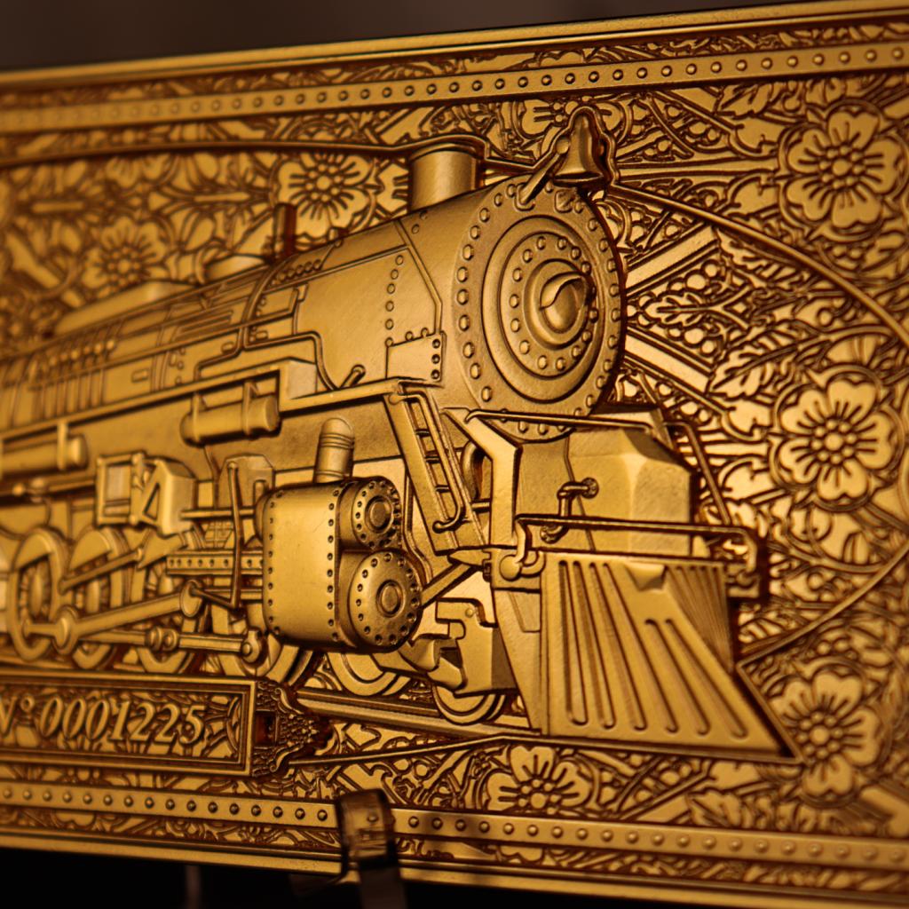 THE POLAR EXPRESS - 24k Gold Plated Train Ticket - 3
