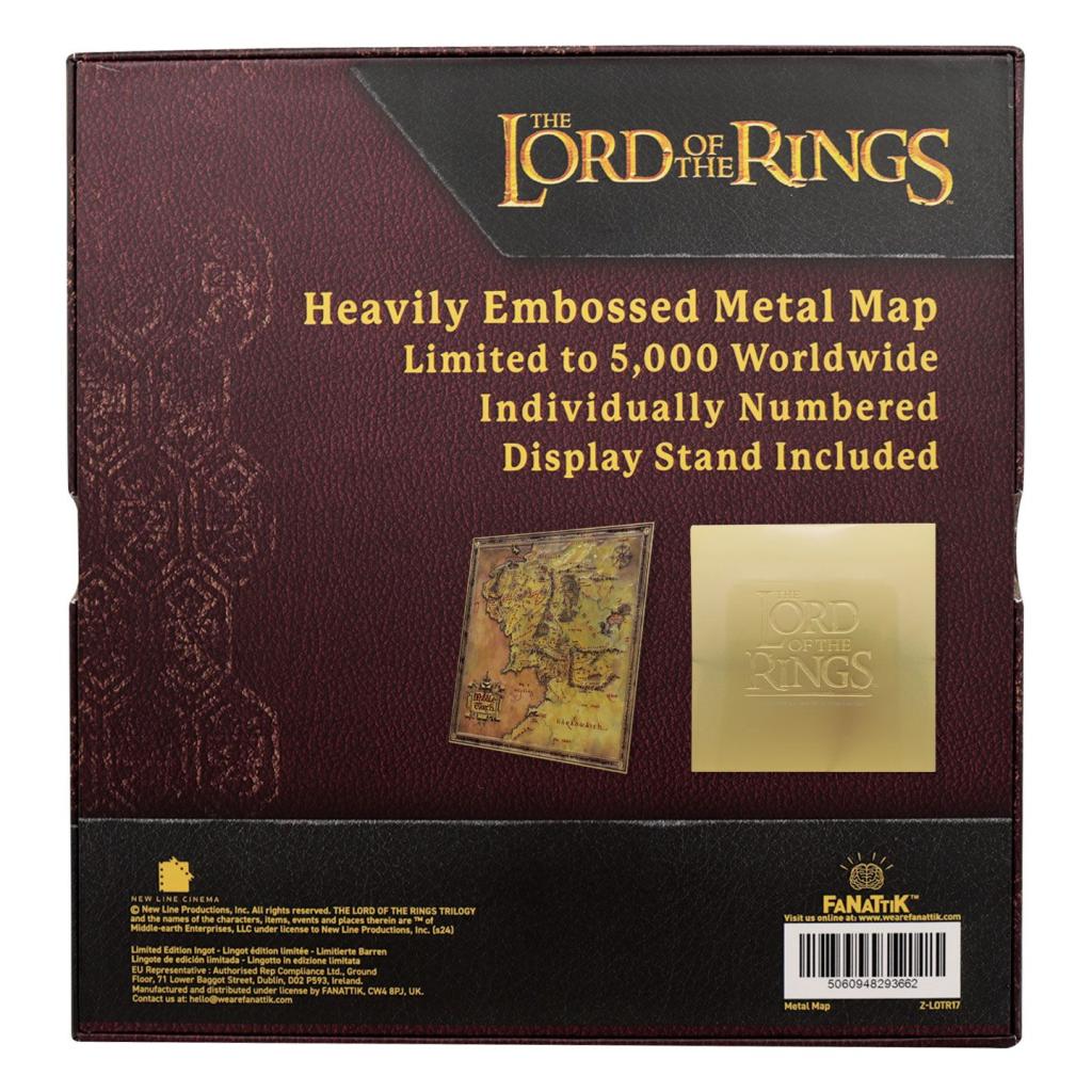 LORD OF THE RINGS - Metal Map Limited Edition : ShopForGeek.com ...