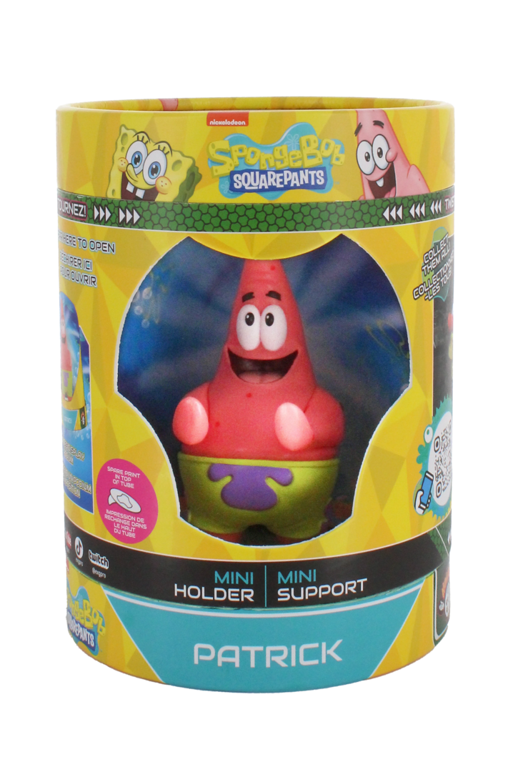 BOB L'EPONGE - Patrick - Support Manette & Portable 'Holdem' - 11cm - 5