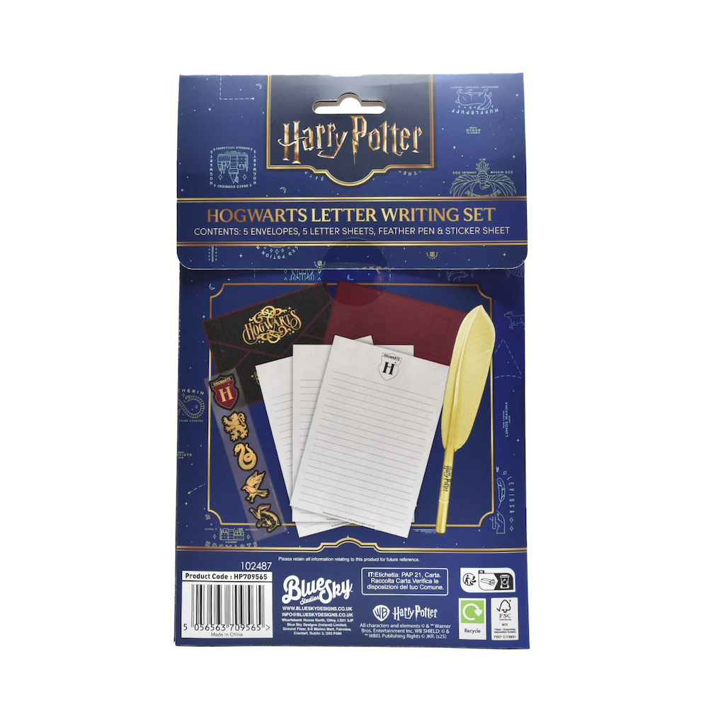 Coffret Papeterie Harry Potter – Stylo Plume, Enveloppes Howlers, Autocollants, Cadeau Pour Fans