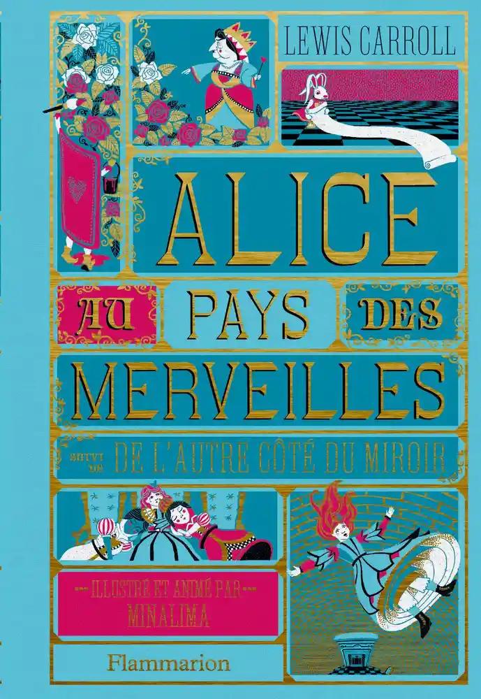 ALICE AU PAYS DES MERVEILLES Illustration par Minalima Livre littérature DISNEY