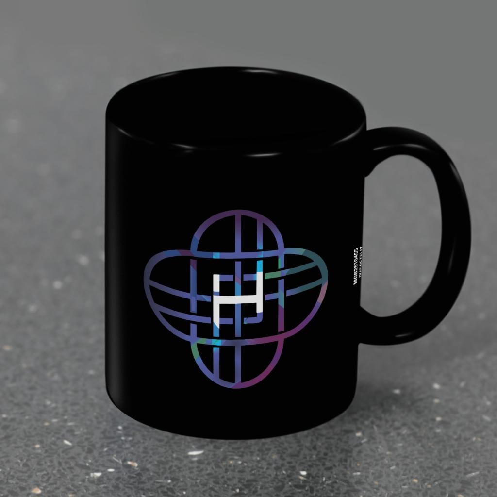 K-POP DEMON HUNTERS - Huntrix Logo - Black Pod Mug 325ml - 3